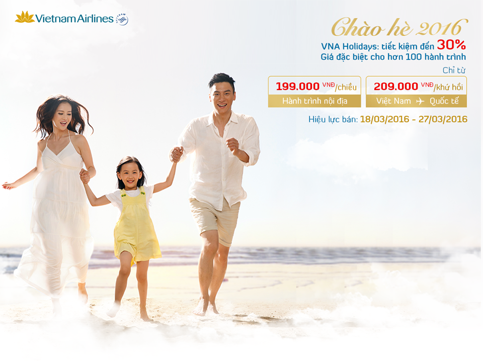 Du lịch hè cùng Vietnam Airlines với các ưu đãi lớn