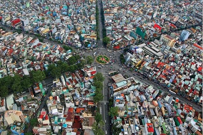 Sài Gòn siêu khác lạ với những bức ảnh chụp từ trên cao