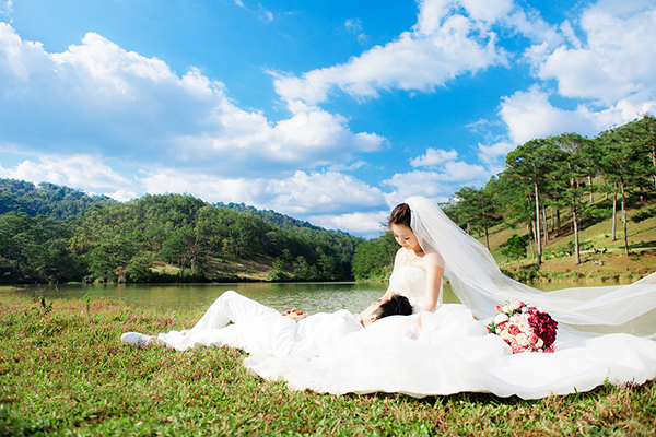 Chụp ảnh cưới lãng mạn tại Đà Lạt